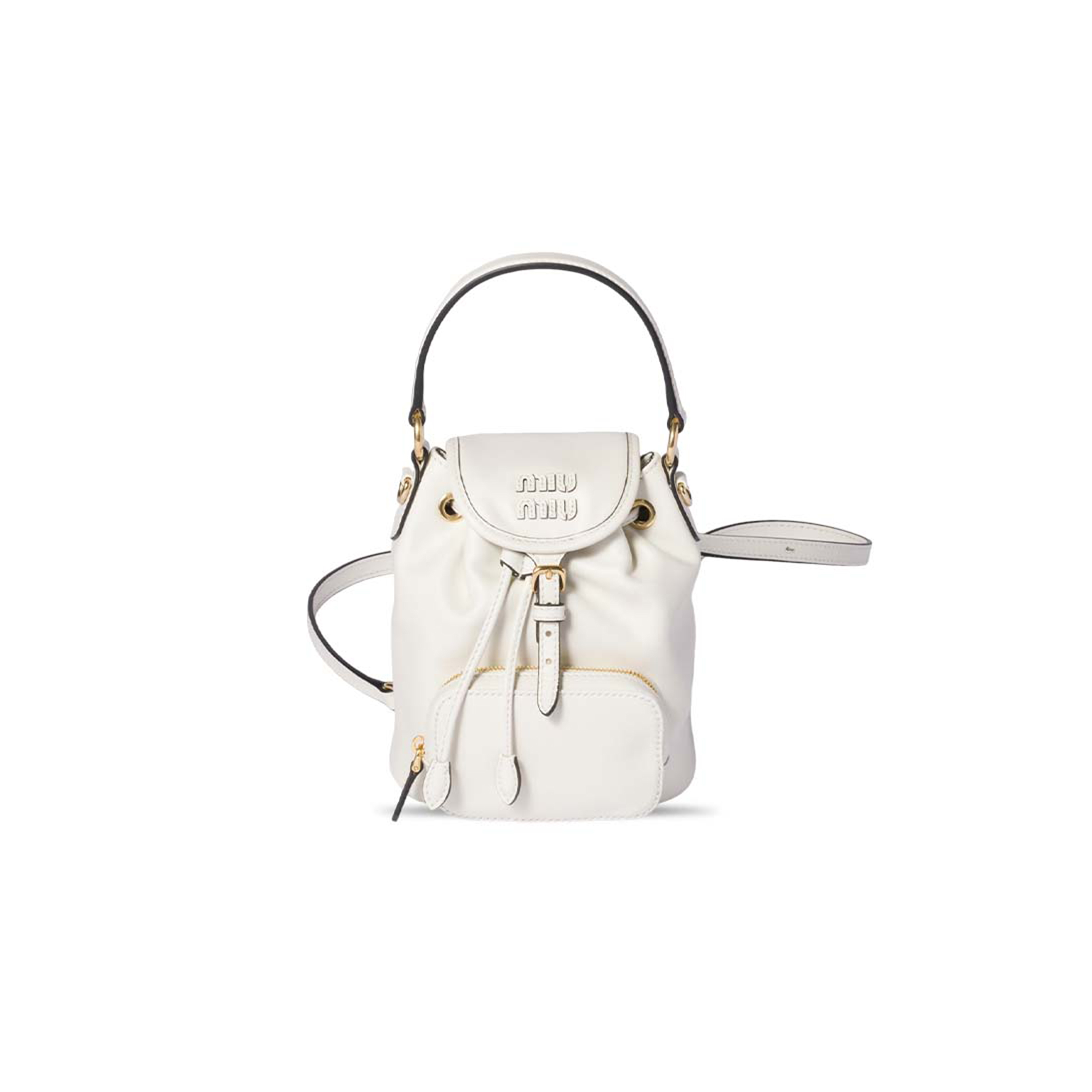 MIU MIU LEATHER MINI BACKPACK 5BZ045 (17*14*8cm)